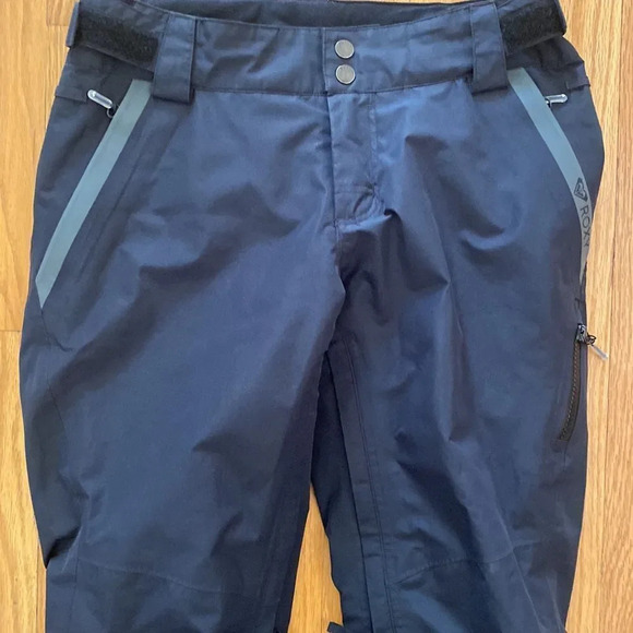 Roxy slim fit Cabin Snow Pants XS excellent pre owned condition black gore-tex - Picture 2 of 9